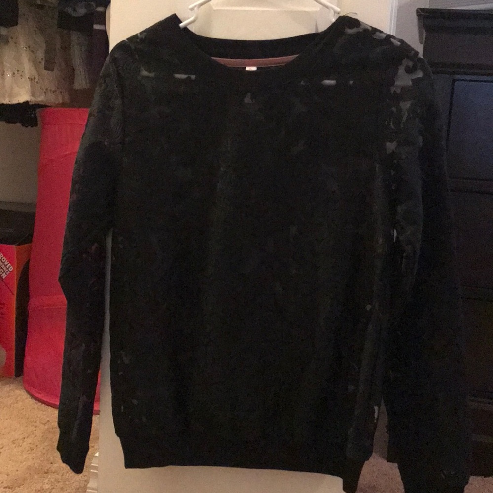 See through sweater